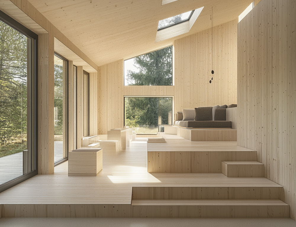 Mass timber Biophillic design